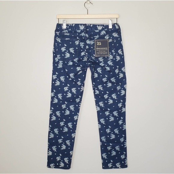 J. CREW | Floral Matchstick Cropped Jeans | 25 - Picture 4 of 4